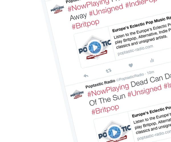 Listen to Poptastic on Twitter
