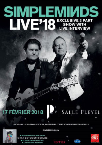 Concert Simple Minds à Paris en 2018