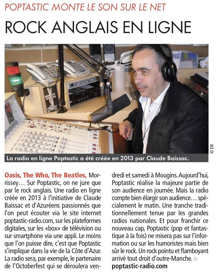 Cnews parle de Poptastic Radio