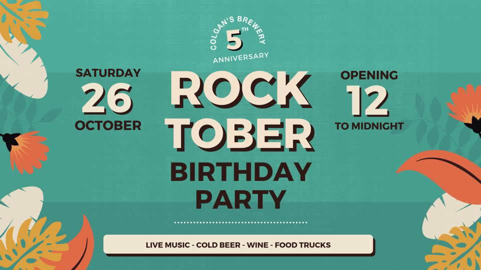 Rocktober anniversaire de la Brasserie Colgan's