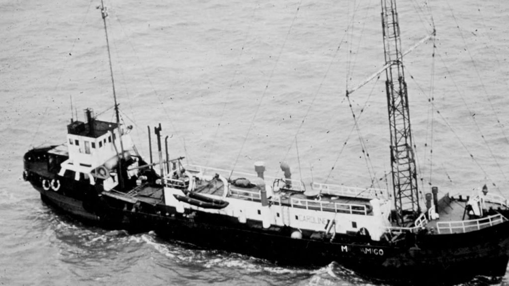 Le bateau de Radio Caroline