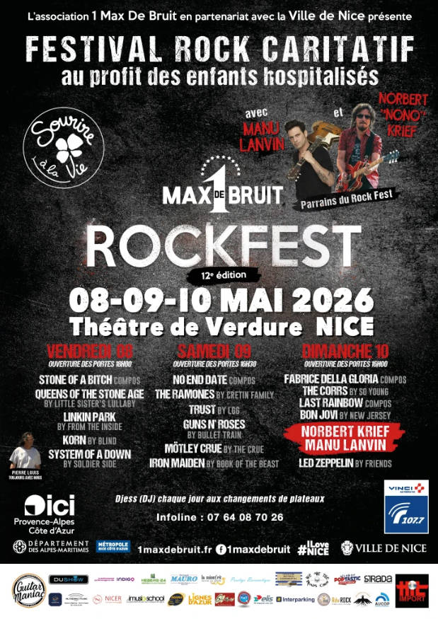 affiche rockfest nice 2026