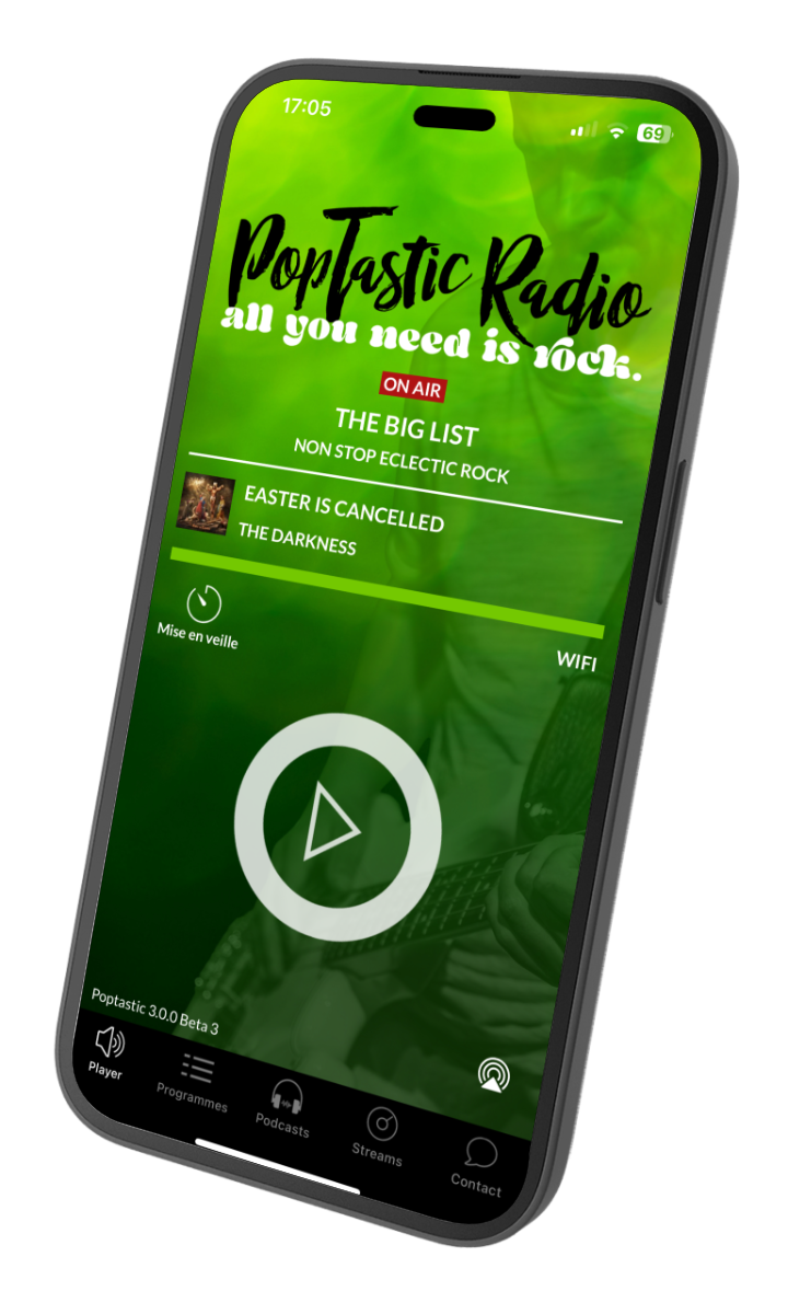 poptastic radio app home