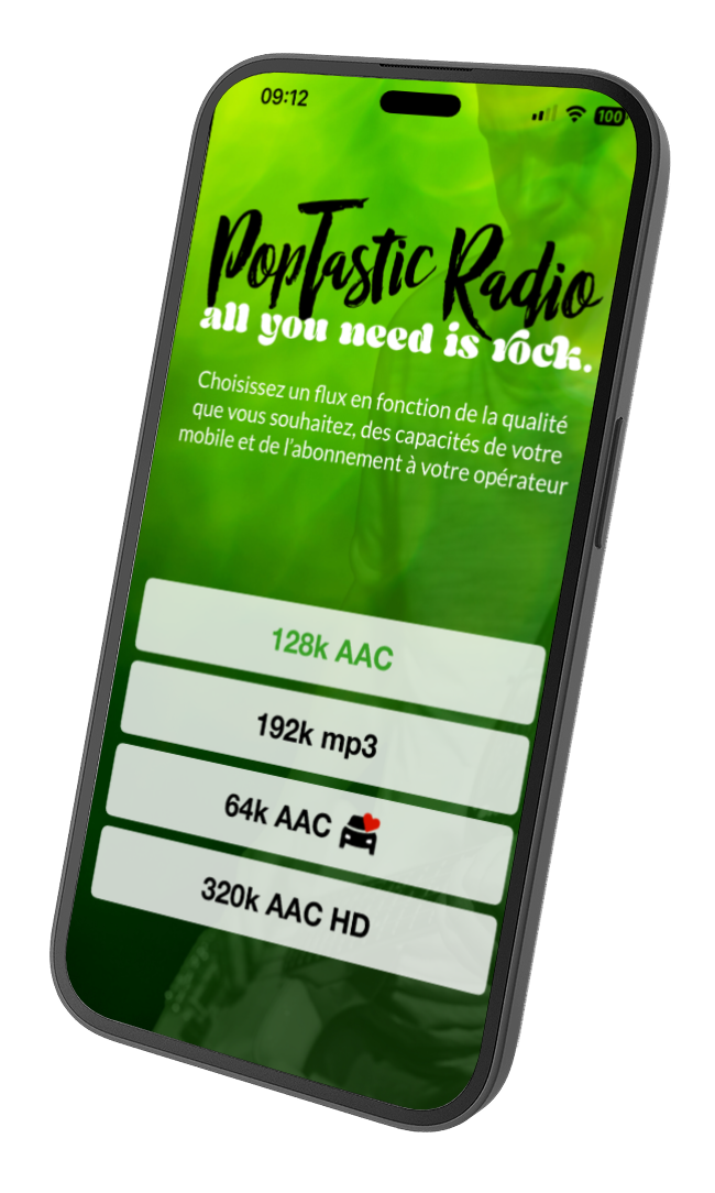 poptastic radio app streams